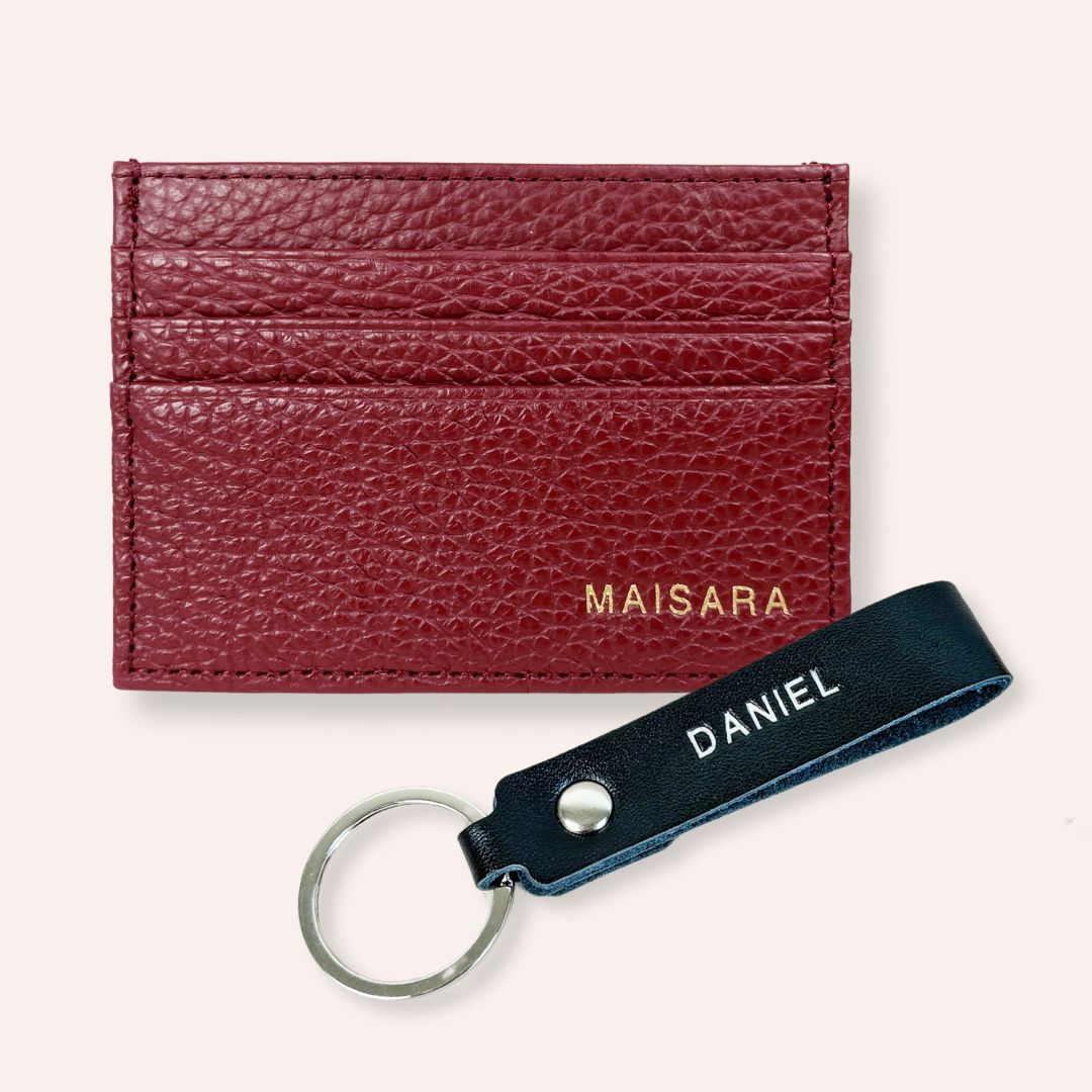 Hays Slim Card Holder + Keychain 2pc Gift Set