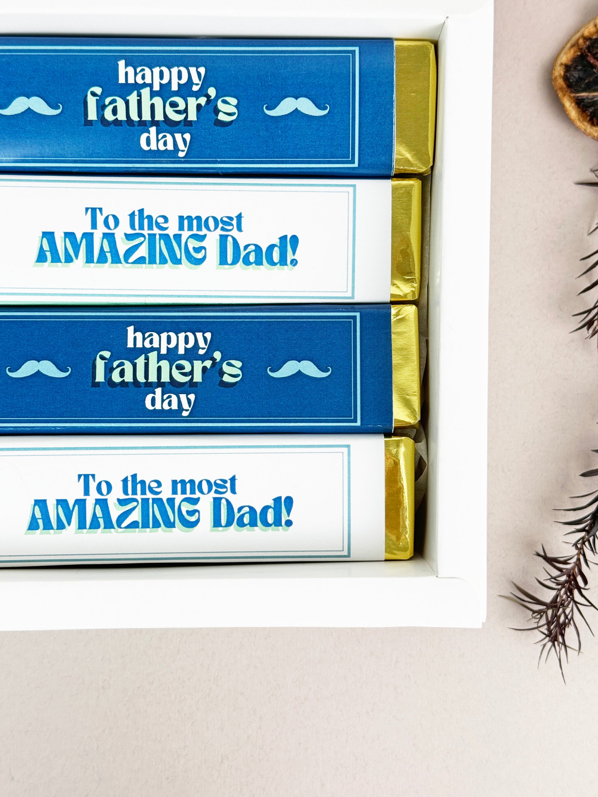 [Father's Day Gift] Custom Chocolate Bar Gift Box