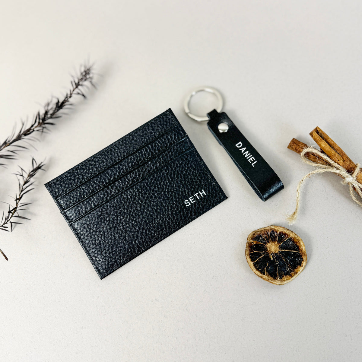 Hays Slim Card Holder + Keychain 2pc Gift Set