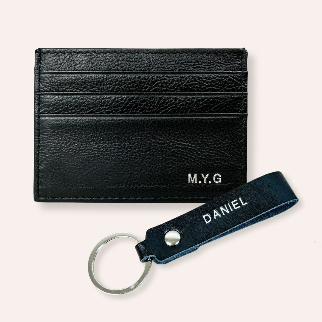 Hays Slim Card Holder + Keychain 2pc Gift Set