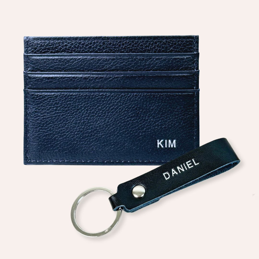 Hays Slim Card Holder + Keychain 2pc Gift Set