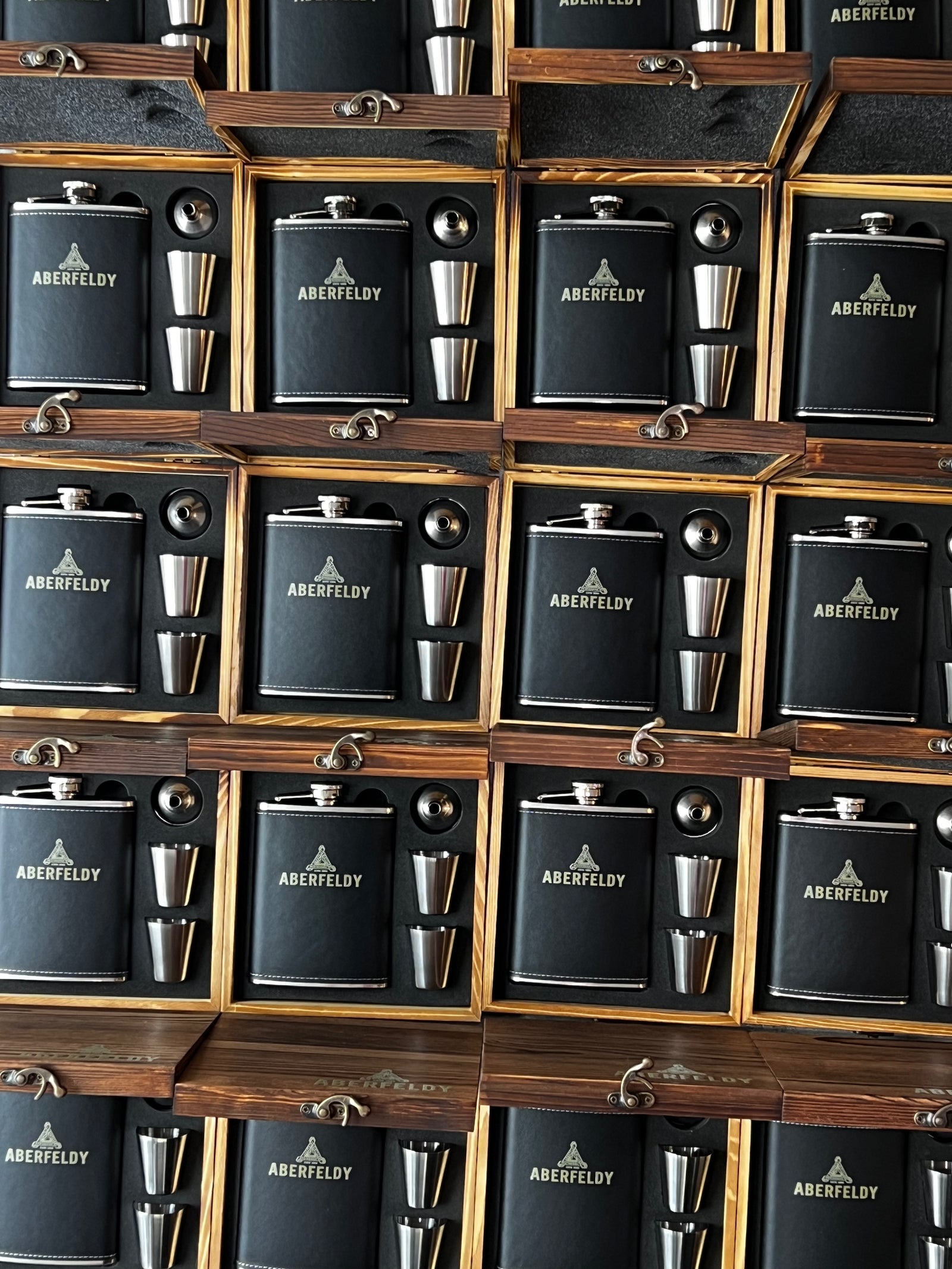 Hip Flask Custom Branded Gift Set | Aberfeldy