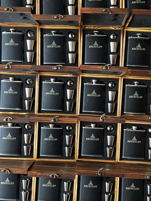 Hip Flask Custom Branded Gift Set | Aberfeldy