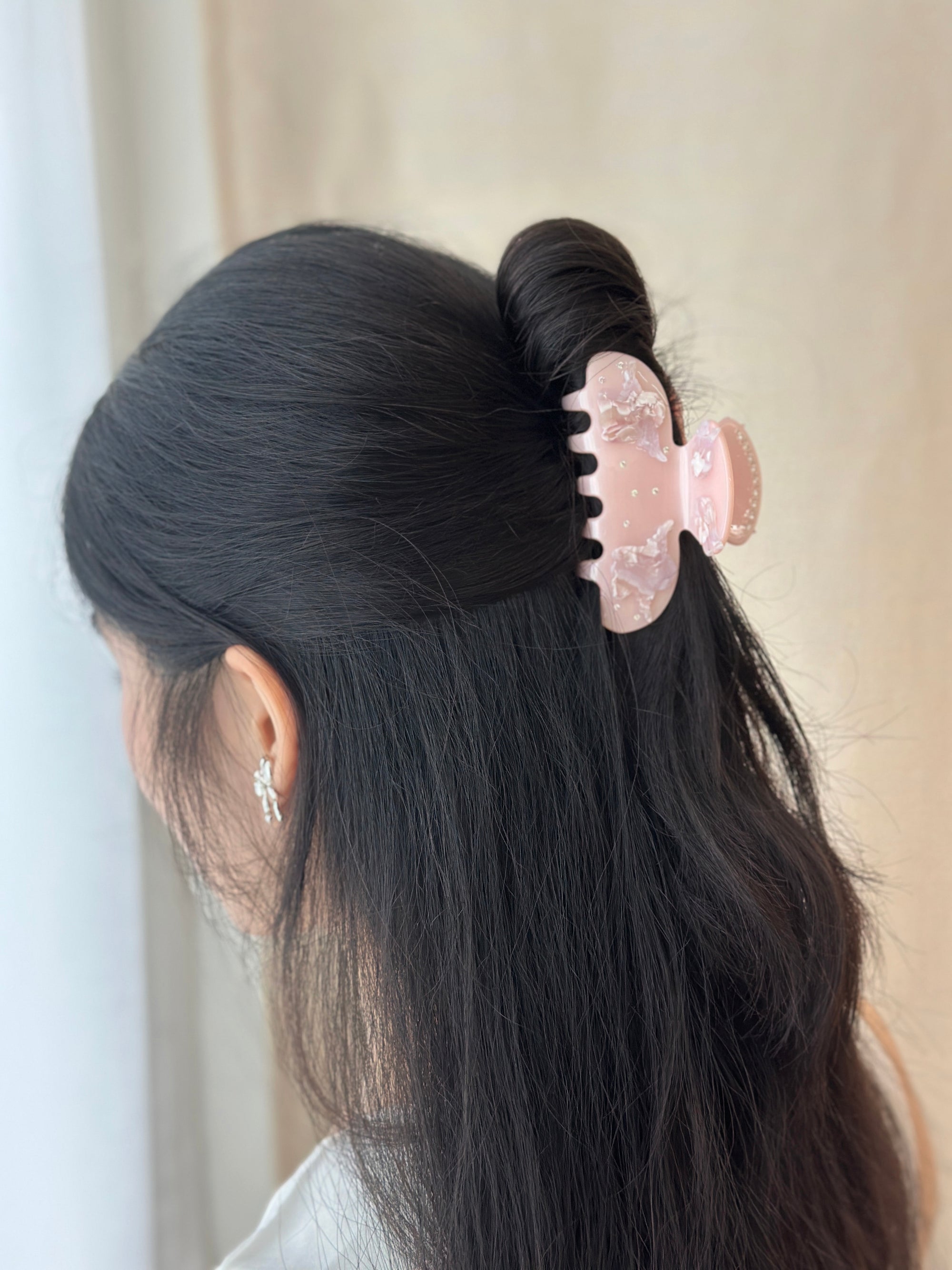 Flying Angel Claw Clip (Dusty Pink)