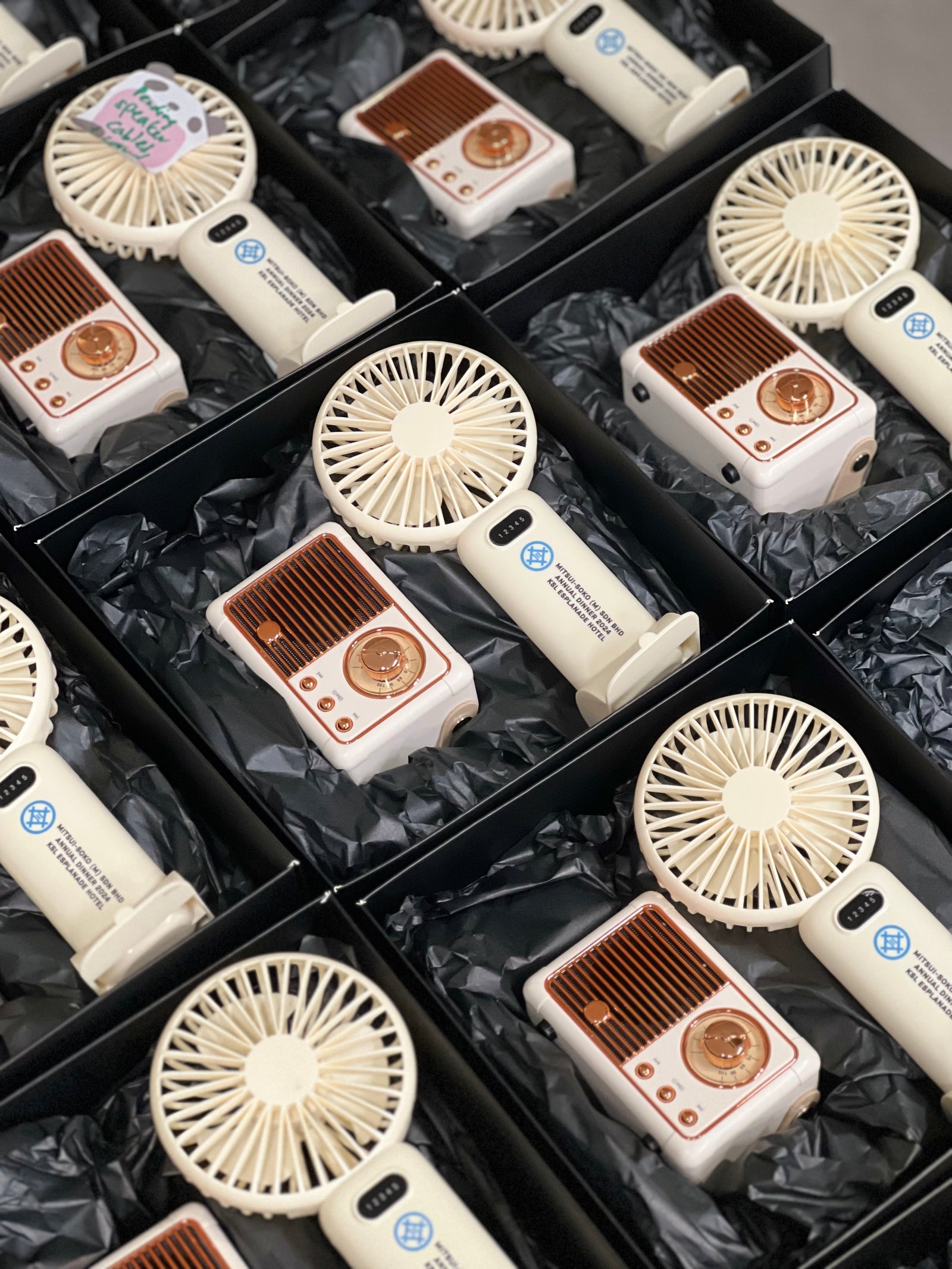 Retro Bluetooth Speaker & Handheld Fan (2 Piece Set)