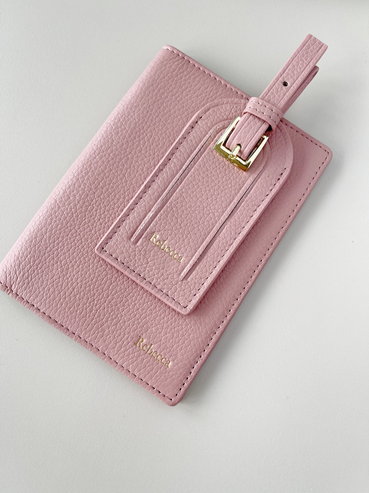 Jetsetter Leather Passport Holder & Luggage Tag Box Gift Set