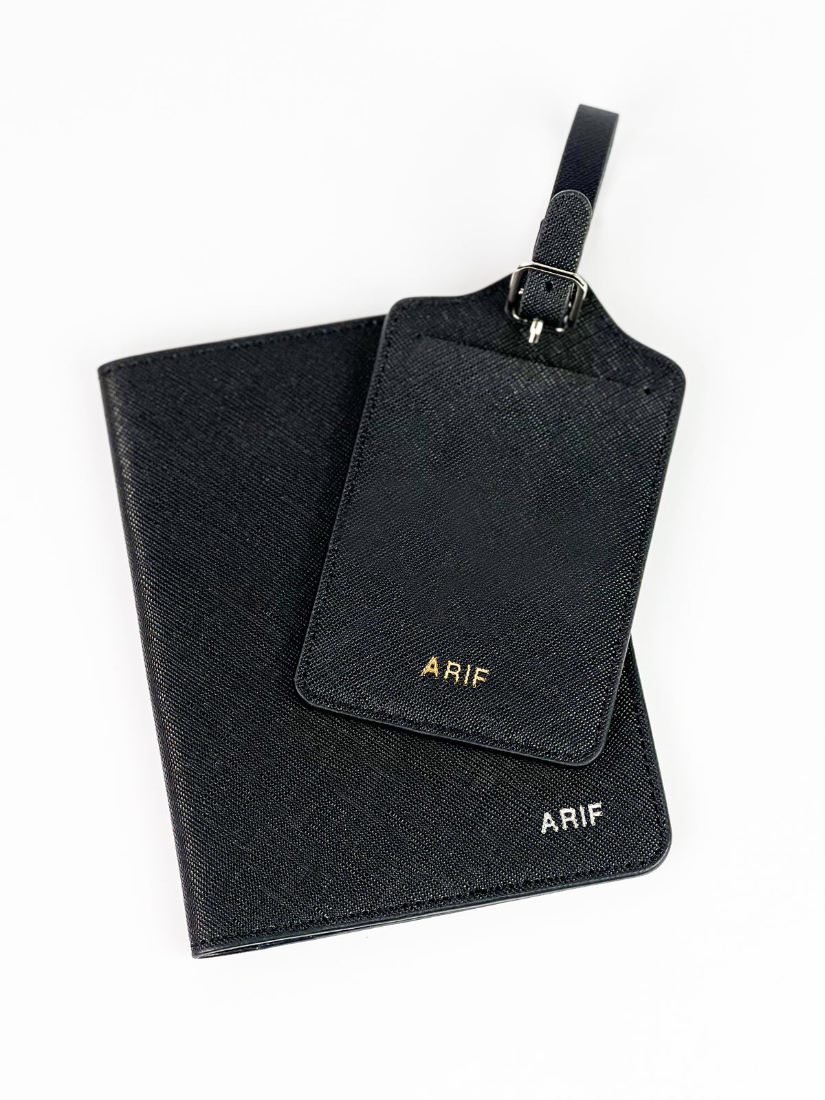 Journey Passport Holder with Luggage Tag (2 Piece Set) | Vegan Leather