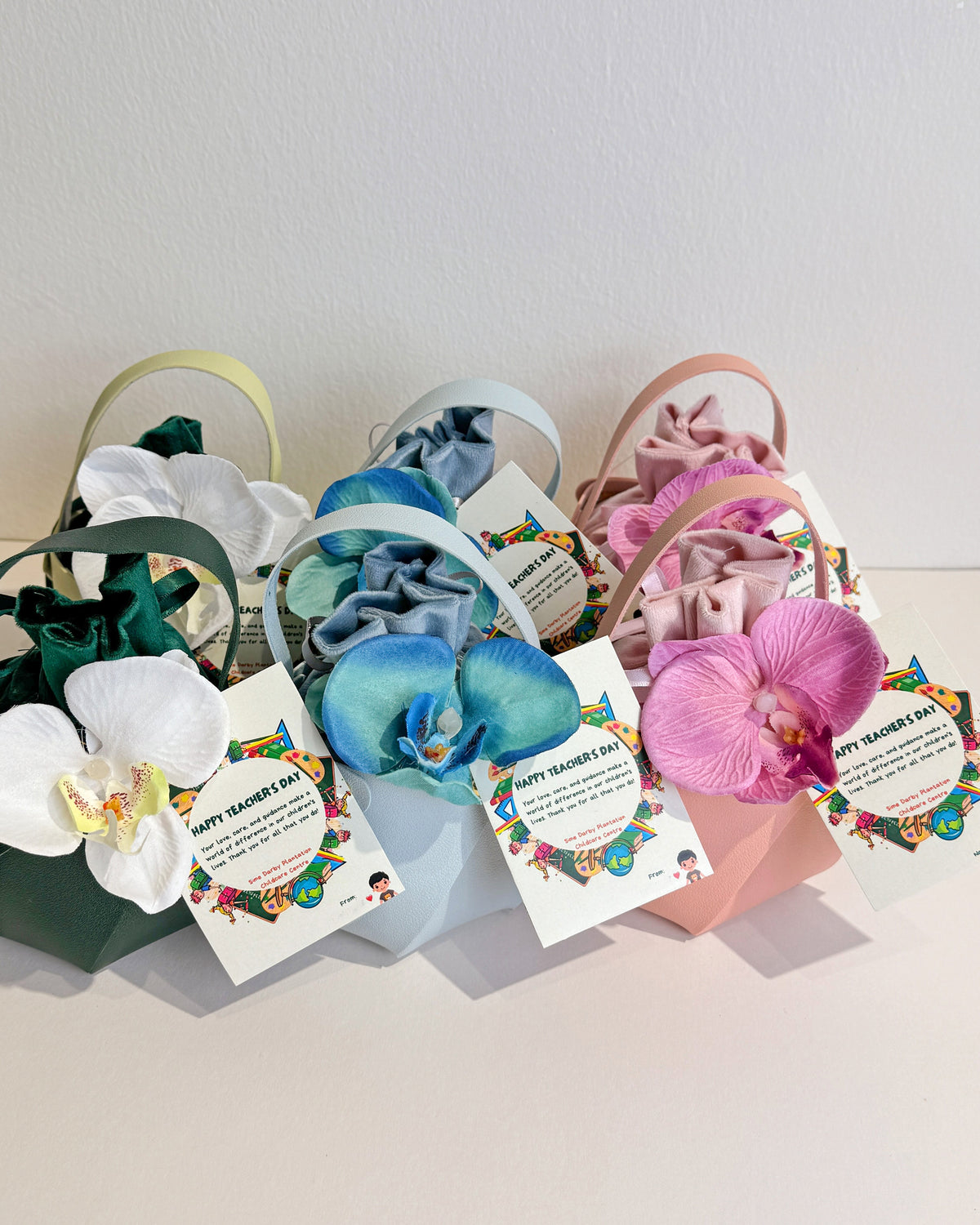 Orchid Bucket Gift Bag