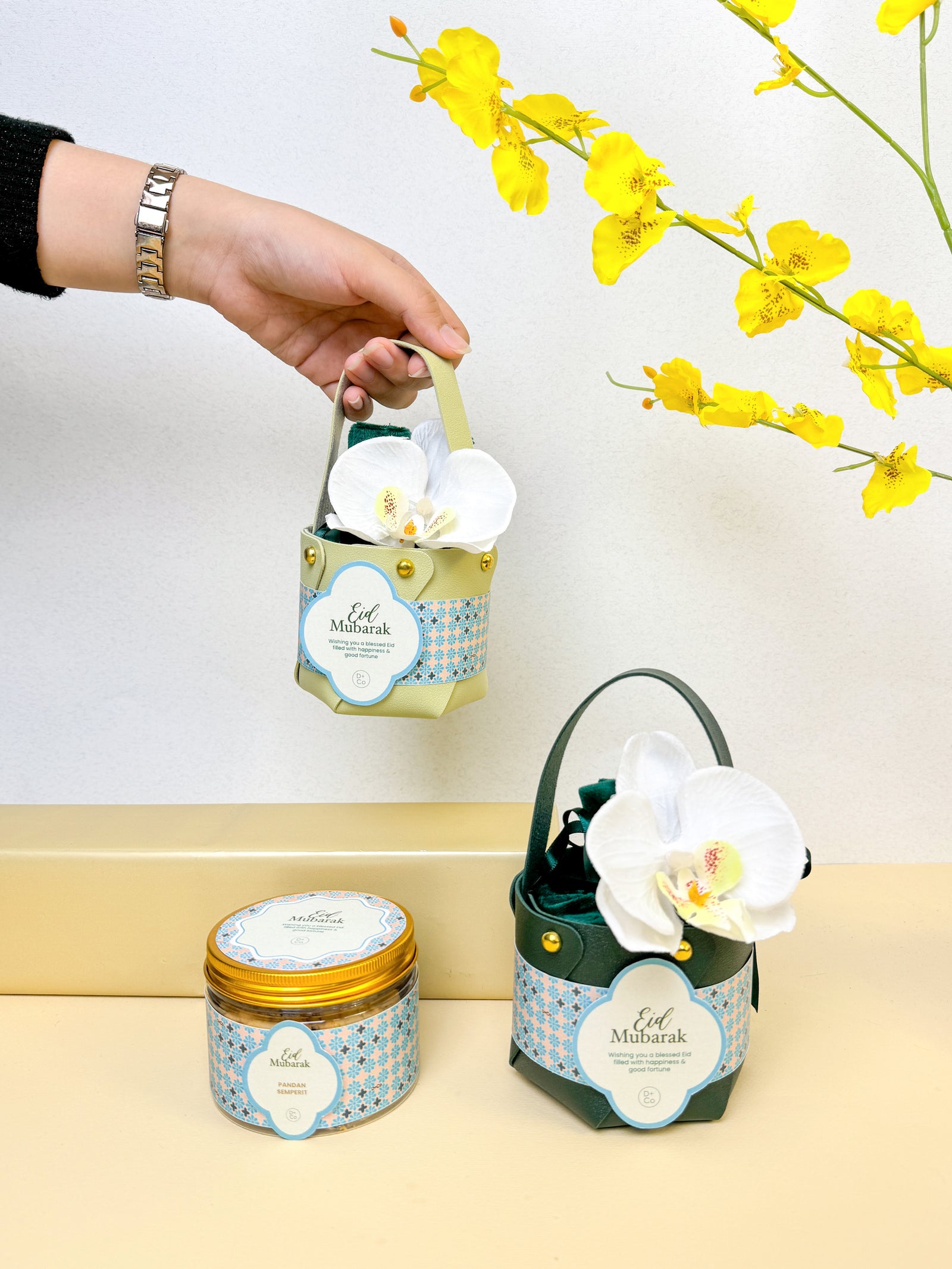 Orchid Bucket Gift Bag