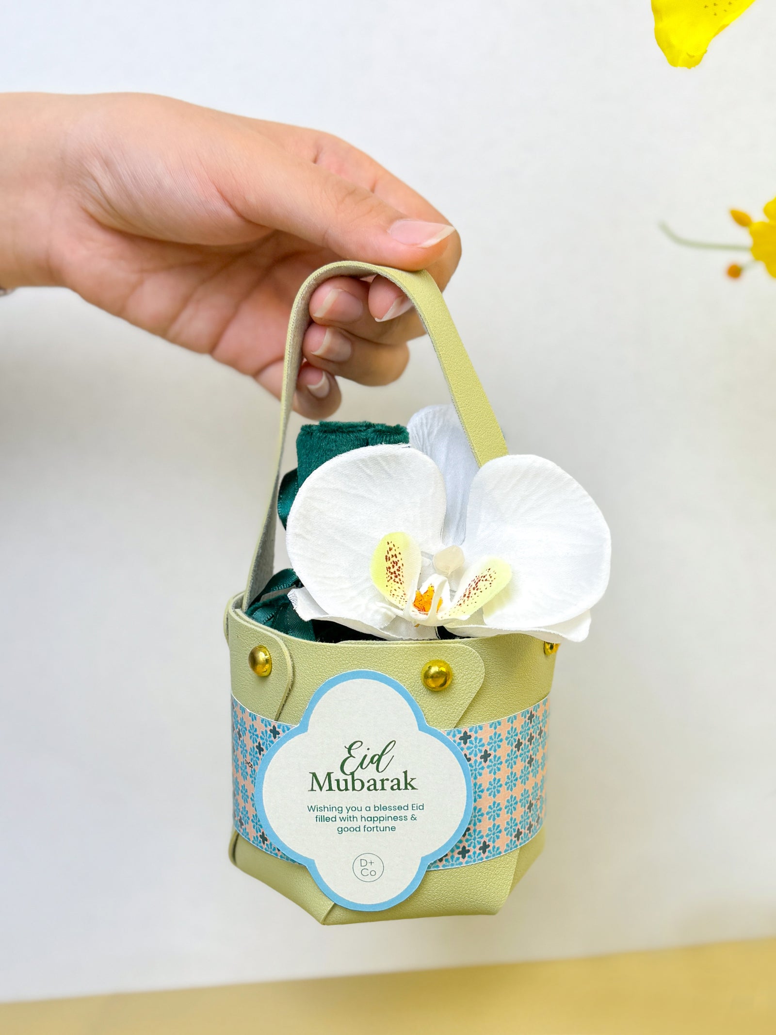 Orchid Bucket Gift Bag