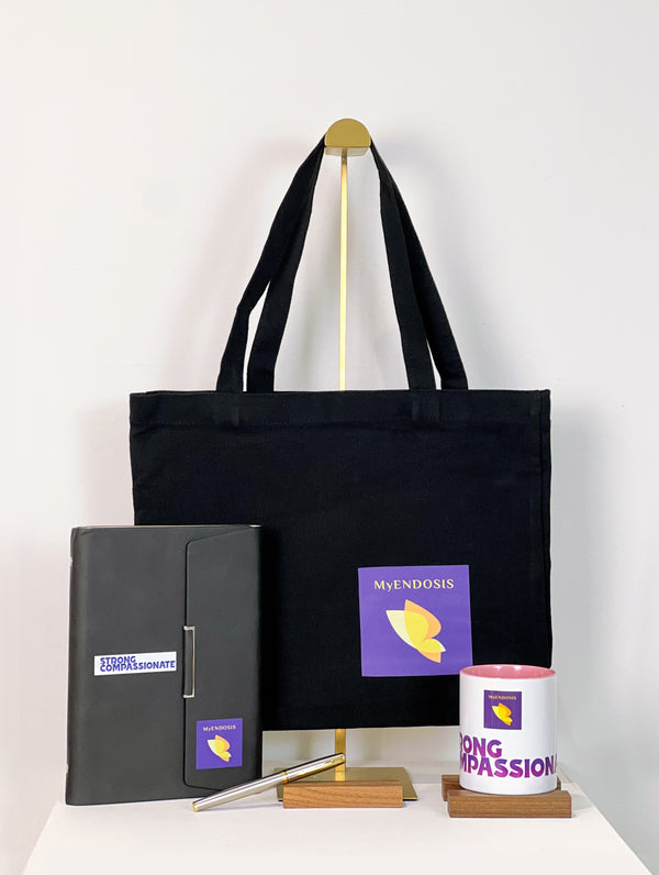 Perlengkapan Onboarding #1 - Buku Catatan, Pulpen, Tas Totebag & Mug (Set 4 Barang)