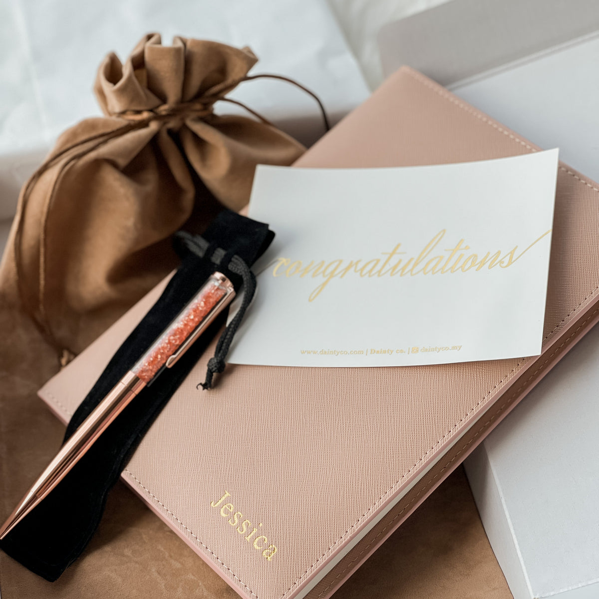 Sparkle Ballpoint Pen (Gold)